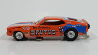 1999 Johnny Lightning NHRA Funny Car Legends Ford Mustang Lew Arrington Orange Die Cast Toy Car Vehicle with Lift Up Body