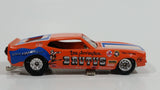 1999 Johnny Lightning NHRA Funny Car Legends Ford Mustang Lew Arrington Orange Die Cast Toy Car Vehicle with Lift Up Body