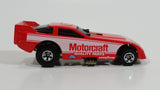 1990 Hot Wheels Probe Funny Car Motorcraft Quality Parts Red Die Cast Toy Car Vehicle with Lift Up Body