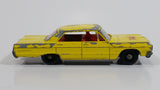 Vintage 1965 Lesney Matchbox Series Chevrolet Impala Taxi Cab No. 20 Yellow Die Cast Toy Car Vehicle