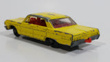 Vintage 1965 Lesney Matchbox Series Chevrolet Impala Taxi Cab No. 20 Yellow Die Cast Toy Car Vehicle