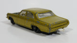 Vintage 1968 Lesney Matchbox Series Opel Diplomat No. 36 Pale Gold Die Cast Toy Car Vehicle