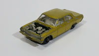 Vintage 1968 Lesney Matchbox Series Opel Diplomat No. 36 Pale Gold Die Cast Toy Car Vehicle