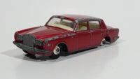 Vintage Lesney Products Matchbox Rolls Royce Silver Shadow Red No. 24 Die Cast Toy Car Vehicle with Opening Trunk