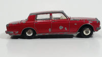 Vintage Lesney Products Matchbox Rolls Royce Silver Shadow Red No. 24 Die Cast Toy Car Vehicle with Opening Trunk