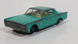 Vintage 1964 Lesney Matchbox Series Lincoln Continental No. 31 Green Die Cast Toy Car Vehicle with Opening Trunk