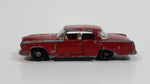 Vintage 1960s Lesney Matchbox Series No. 53 Mercedes-Benz 220 SE Dark Red Die Cast Toy Car Vehicle with Opening Doors