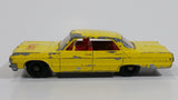 Vintage 1965 Lesney Matchbox Series Chevrolet Impala Taxi Cab No. 20 Yellow Die Cast Toy Car Vehicle