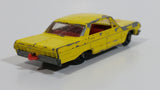 Vintage 1965 Lesney Matchbox Series Chevrolet Impala Taxi Cab No. 20 Yellow Die Cast Toy Car Vehicle