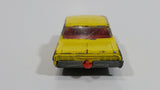 Vintage 1965 Lesney Matchbox Series Chevrolet Impala Taxi Cab No. 20 Yellow Die Cast Toy Car Vehicle