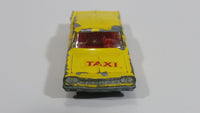 Vintage 1965 Lesney Matchbox Series Chevrolet Impala Taxi Cab No. 20 Yellow Die Cast Toy Car Vehicle