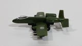 Unknown Brand Military Airplane 6005 Army Green Plastic and Die Cast Toy Aircraft Vehicle