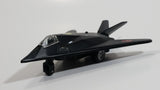 Fun Stuff USA Military Black Stealth Bomber Airplane Pull Back Friction Motorized and Light Up Die Cast Toy Aircraft Army Vehicle