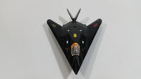 Fun Stuff USA Military Black Stealth Bomber Airplane Pull Back Friction Motorized and Light Up Die Cast Toy Aircraft Army Vehicle