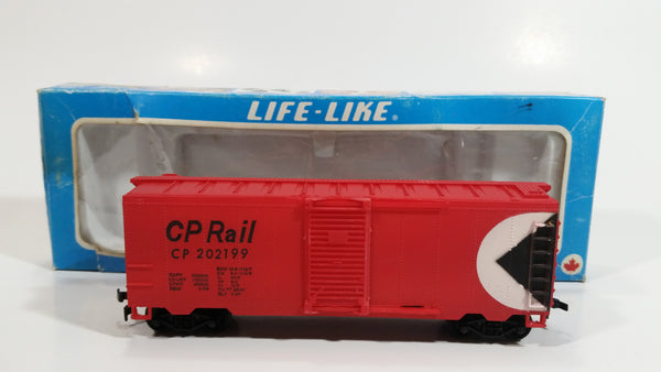 Life-Like HO Scale Canadian Pacific CP Rail 202199 Red Box Car Railroad Train Vehicle