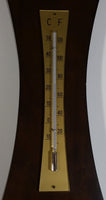 Europa Rustic Barn Themed Large 26 1/2" Tall Wood Cased Weather Station Barometer Thermometer Hygrometer Wall Hanging Decor