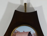 Europa Rustic Barn Themed Large 26 1/2" Tall Wood Cased Weather Station Barometer Thermometer Hygrometer Wall Hanging Decor