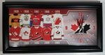 Team Canada Ice Hockey Jersey History Clock Canadian Sports Collectible 9 1/4" x 18 1/4"