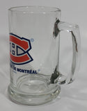 NHL Ice Hockey Montreal Canadiens Sports Team "Canadiens de Montreal" 5 1/2" Tall Glass Beer Mug Sports Collectible