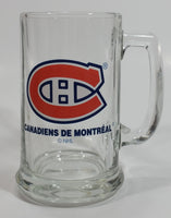 NHL Ice Hockey Montreal Canadiens Sports Team "Canadiens de Montreal" 5 1/2" Tall Glass Beer Mug Sports Collectible