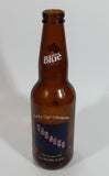 Labatt Blue Pilsner NHL Ice Hockey Stanley Cup Champions New York Rangers 8 3/4" Tall Amber Glass Beer Bottle