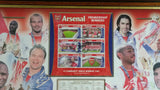 2004 The Untouchables Limited Edition Arsenal Football Soccer Club Framed Team Collage #372 of 2004 Sports Collectible 13 1/2" x 17 1/2"