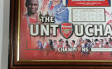 2004 The Untouchables Limited Edition Arsenal Football Soccer Club Framed Team Collage #372 of 2004 Sports Collectible 13 1/2" x 17 1/2"