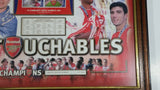 2004 The Untouchables Limited Edition Arsenal Football Soccer Club Framed Team Collage #372 of 2004 Sports Collectible 13 1/2" x 17 1/2"