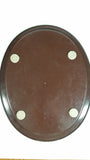 Vintage 1970s Pepsi Cola "Lady Gibson" Oval Brown Border Beverage Metal Serving Tray
