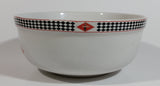 2003 Gibson Coca-Cola Coke White with Black Checkered Retro Style Large 6 1/2" Ceramic Bowl