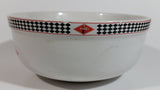 2003 Gibson Coca-Cola Coke White with Black Checkered Retro Style Large 6 1/2" Ceramic Bowl