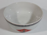 2003 Gibson Coca-Cola Coke White with Black Checkered Retro Style Large 6 1/2" Ceramic Bowl