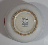 2003 Gibson Coca-Cola Coke White with Black Checkered Retro Style Large 6 1/2" Ceramic Bowl