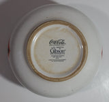 2003 Gibson Coca-Cola Coke White with Black Checkered Retro Style Large 6 1/2" Ceramic Bowl