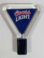 Coors Light Triangle Shaped Clear Resin Red and Blue Beer Tap