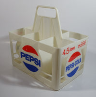 Vintage Pepsi-Cola 4.5L 6 x 750mL White Plastic Bottle Holder Carrying Case - Gray Beverages H.O. Vancouver, B.C.