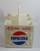 Vintage Pepsi-Cola 4.5L 6 x 750mL White Plastic Bottle Holder Carrying Case - Gray Beverages H.O. Vancouver, B.C.