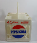 Vintage Pepsi-Cola 4.5L 6 x 750mL White Plastic Bottle Holder Carrying Case - Gray Beverages H.O. Vancouver, B.C.