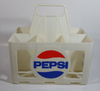 Vintage Pepsi-Cola 4.5L 6 x 750mL White Plastic Bottle Holder Carrying Case - Gray Beverages H.O. Vancouver, B.C.