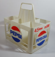 Vintage Pepsi-Cola 4.5L 6 x 750mL White Plastic Bottle Holder Carrying Case - Gray Beverages H.O. Vancouver, B.C.