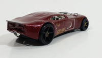 2007 Hot Wheels Nitro Door Slammer Aston Martin Burgundy Die Cast Toy Race Car Vehicle