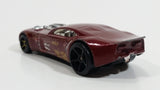 2007 Hot Wheels Nitro Door Slammer Aston Martin Burgundy Die Cast Toy Race Car Vehicle