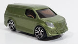 Rare MotorMax Sage Green Mini Van 6143-6 Die Cast Toy Car Vehicle