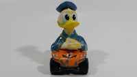 Vintage 1979 Walt Disney Productions Lesney Matchbox Orange Donald Duck Cartoon Character Series No. 2 Blue Die Cast Toy Sailor Themed Car Vehicle