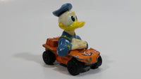 Vintage 1979 Walt Disney Productions Lesney Matchbox Orange Donald Duck Cartoon Character Series No. 2 Blue Die Cast Toy Sailor Themed Car Vehicle