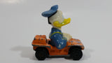 Vintage 1979 Walt Disney Productions Lesney Matchbox Orange Donald Duck Cartoon Character Series No. 2 Blue Die Cast Toy Sailor Themed Car Vehicle