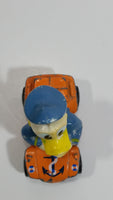 Vintage 1979 Walt Disney Productions Lesney Matchbox Orange Donald Duck Cartoon Character Series No. 2 Blue Die Cast Toy Sailor Themed Car Vehicle