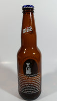 Labatt Blue Pilsner NHL Ice Hockey Stanley Cup Champions Chicago Blackhawks 8 3/4" Tall Amber Glass Beer Bottle