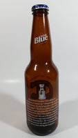 Labatt Blue Pilsner NHL Ice Hockey Stanley Cup Champions Montreal Canadiens 8 3/4" Tall Amber Glass Beer Bottle