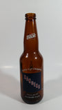 Labatt Blue Pilsner NHL Ice Hockey Stanley Cup Champions New York Rangers 8 3/4" Tall Amber Glass Beer Bottle